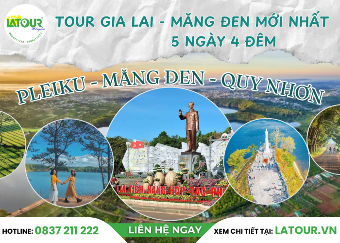 Tour Gia Lai - Măng Đen - Quy Nhơn 5 Ngày 4 Đêm