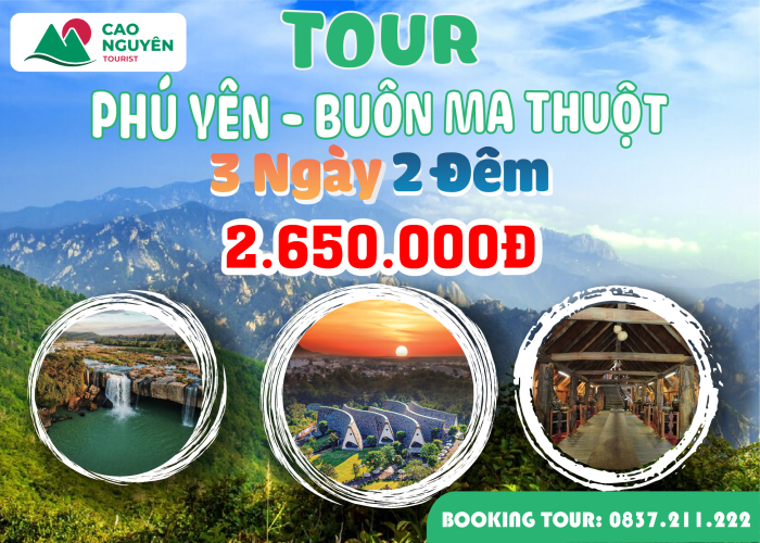 Tour Buôn Ma Thuột khởi hành từ Phú Yên