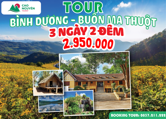 Tour Buôn Ma Thuột từ Bình Dương