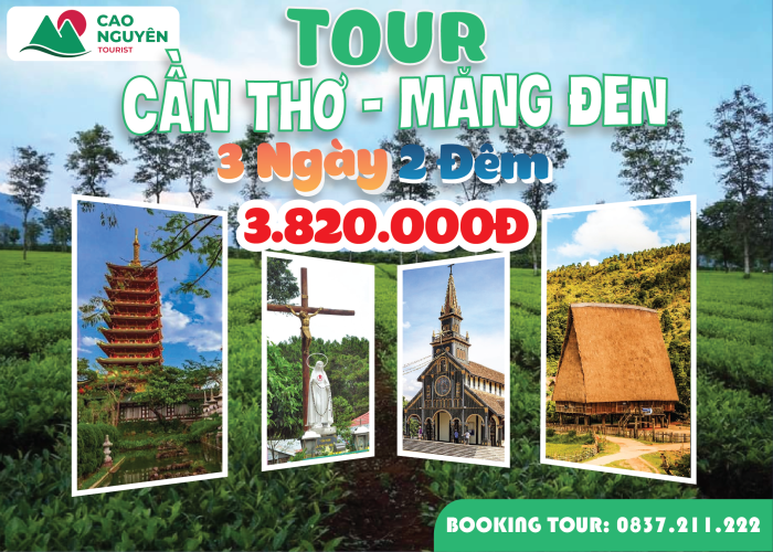 Tour Cần Thơ Măng Đen 3 Ngày 2 Đêm