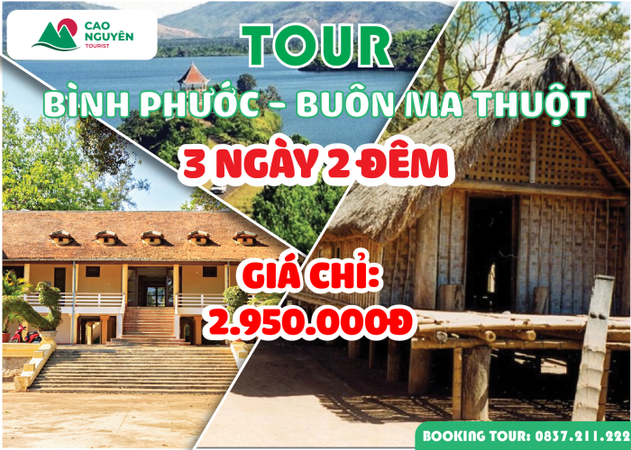 Tour du lịch Buôn Ma Thuột khởi hành từ Bình Phước