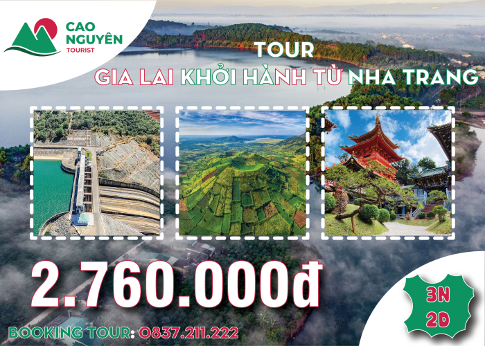 Tour Gia Lai khởi hành từ Nha Trang [3 ngày 2 đêm]