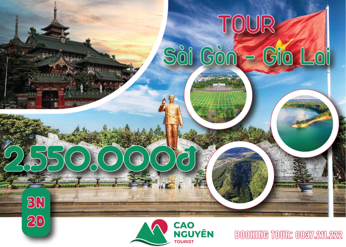 Tour Gia Lai từ Sài Gòn [Trọn Gói 3 ngày 2 đêm]