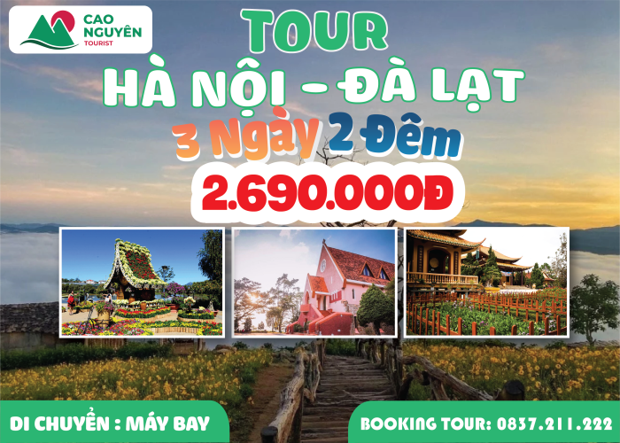 Tour Hà Nội đi Đà Lạt 3 ngày 2 đêm