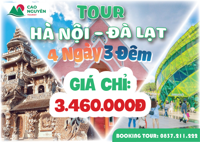 Tour Hà Nội đi Đà Lạt 4 ngày 3 đêm