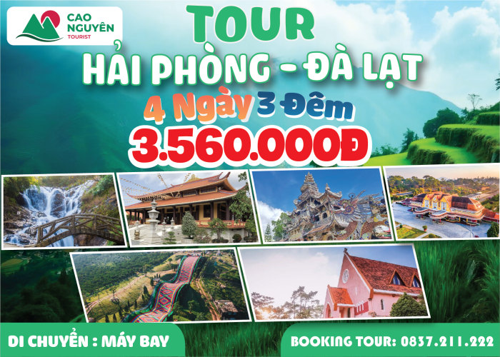 Tour Hải Phòng đi Đà Lạt 4 ngày 3 đêm