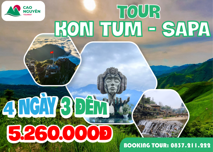 Tour khởi hành từ Kon Tum đi Sapa 4 ngày 3 đêm