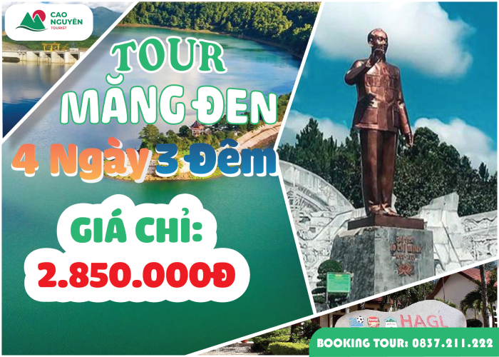 Tour Măng Đen 4 ngày 3 đêm [Trọn Gói + Đi máy bay]