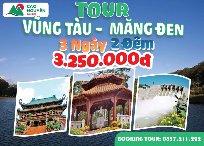 Tour Măng Đen từ Vũng Tàu [Trọn gói tham quan 3 ngày 2 đêm]