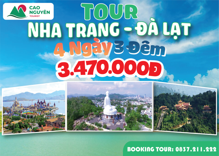 Tour Nha Trang Đà Lạt 4 ngày 3 đêm