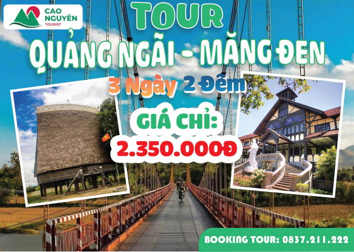 Tour Quảng Ngãi - Măng Đen 3 ngày 2 đêm [Trọn gói]