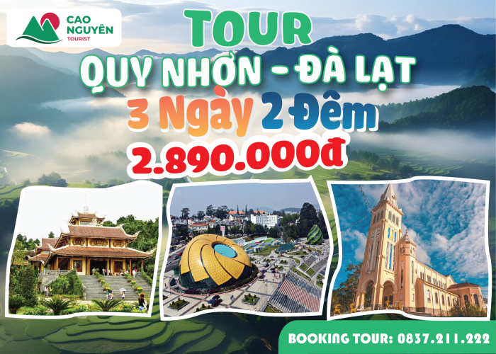 Tour Quy Nhơn Đà Lạt 3 ngày 2 đêm