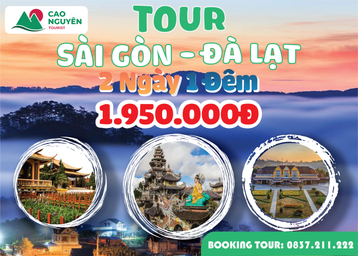 Tour Sài Gòn đi Đà Lạt 2 ngày 1 đêm