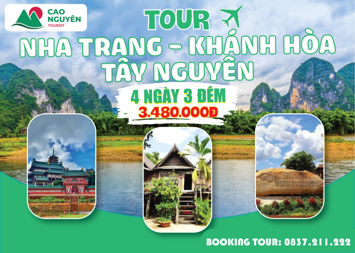 Tour Tây Nguyên khởi hành từ Nha Trang - Khánh Hòa (4 ngày 3 đêm)