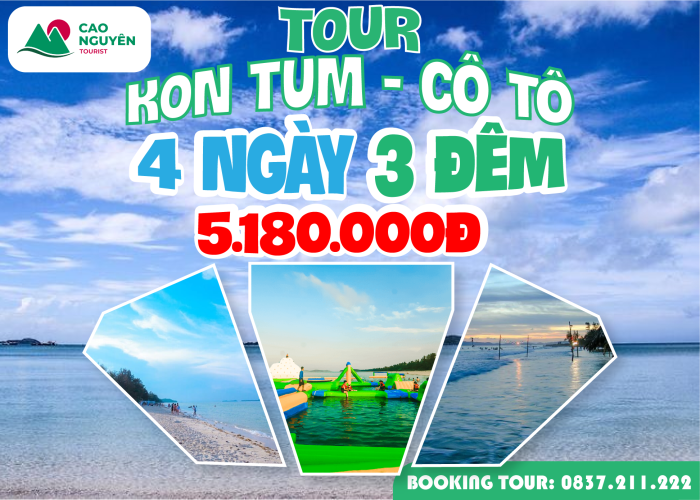 Tour từ Kon Tum đi Cô Tô 4 ngày 3 đêm