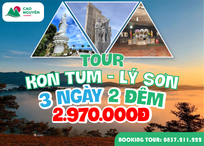 Tour từ Kon Tum đi Lý Sơn - Quảng Ngãi