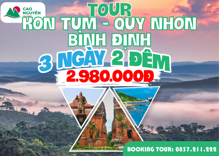 Tour từ Kon Tum đi Quy Nhơn - Bình Đinh 3 ngày 2 đêm