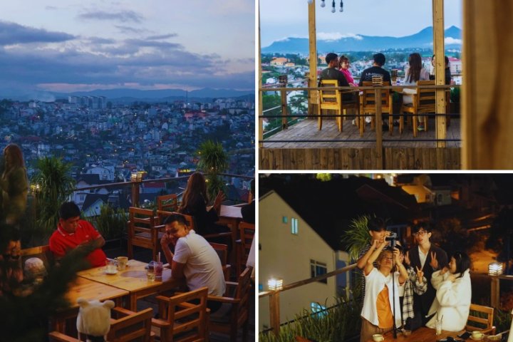 Dalat Nights Cafe: Trải nghiệm view đêm thành phố lãng mạn