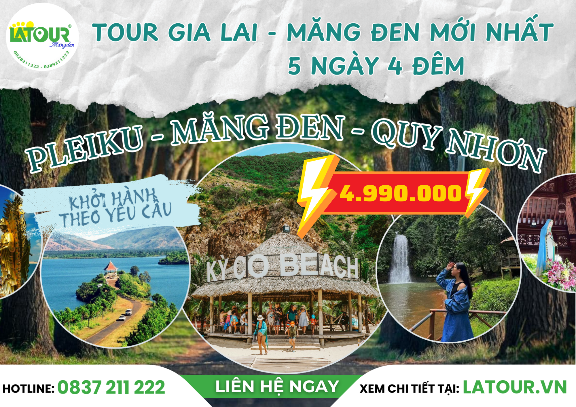 Tour Gia Lai - Măng Đen - Quy Nhơn 5 Ngày 4 Đêm