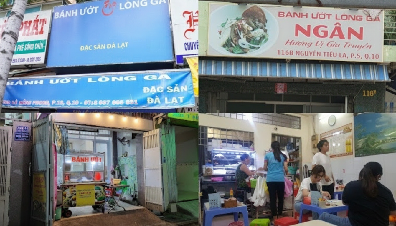 Không gian quán Bánh Ướt Lòng Gà Trang Không gian quán Bánh Ướt Lòng Gà Trang