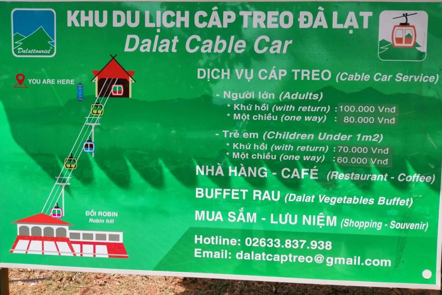 Ga cáp treo Đồi Robin Đà Lạt